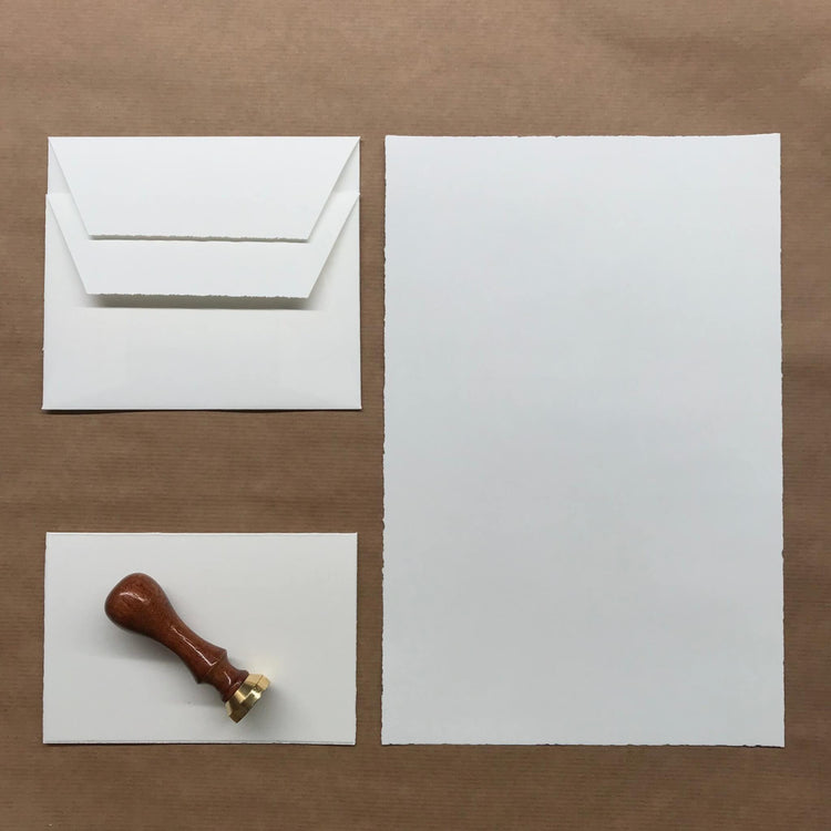 Bütten-Briefpapier ohne Prägung