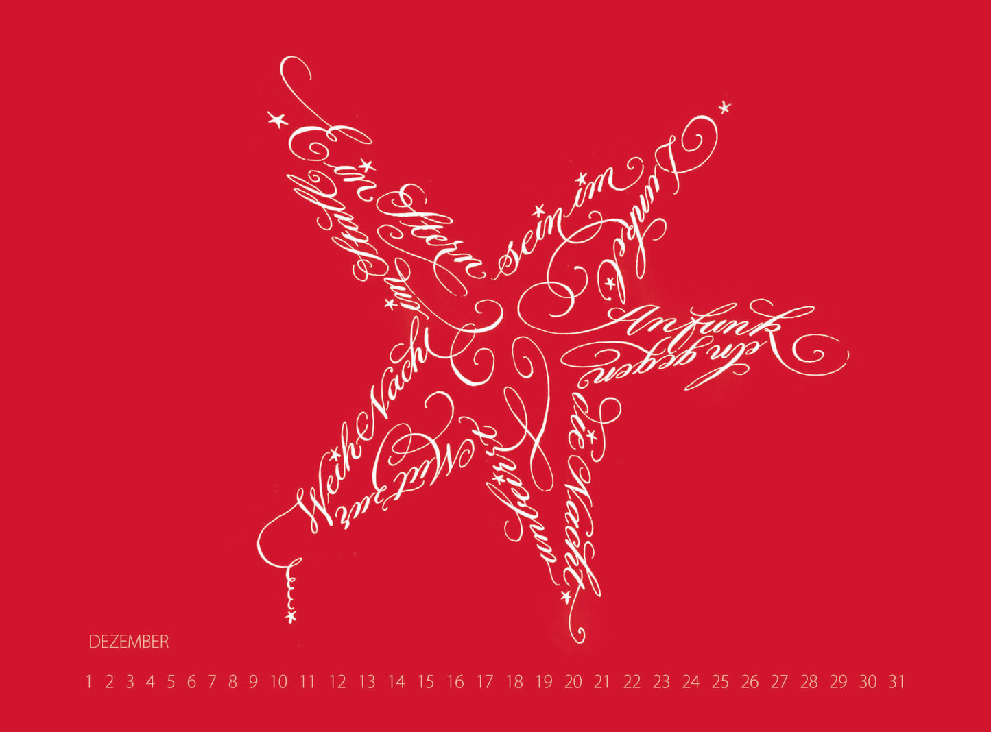 Kalligrafie-Kalender 2018