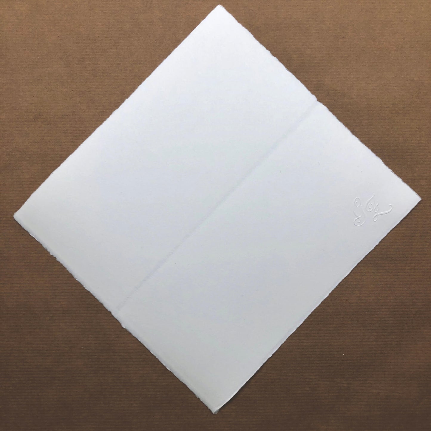 Zerkall Bütten-Briefpapier mit Monogrammprägung
