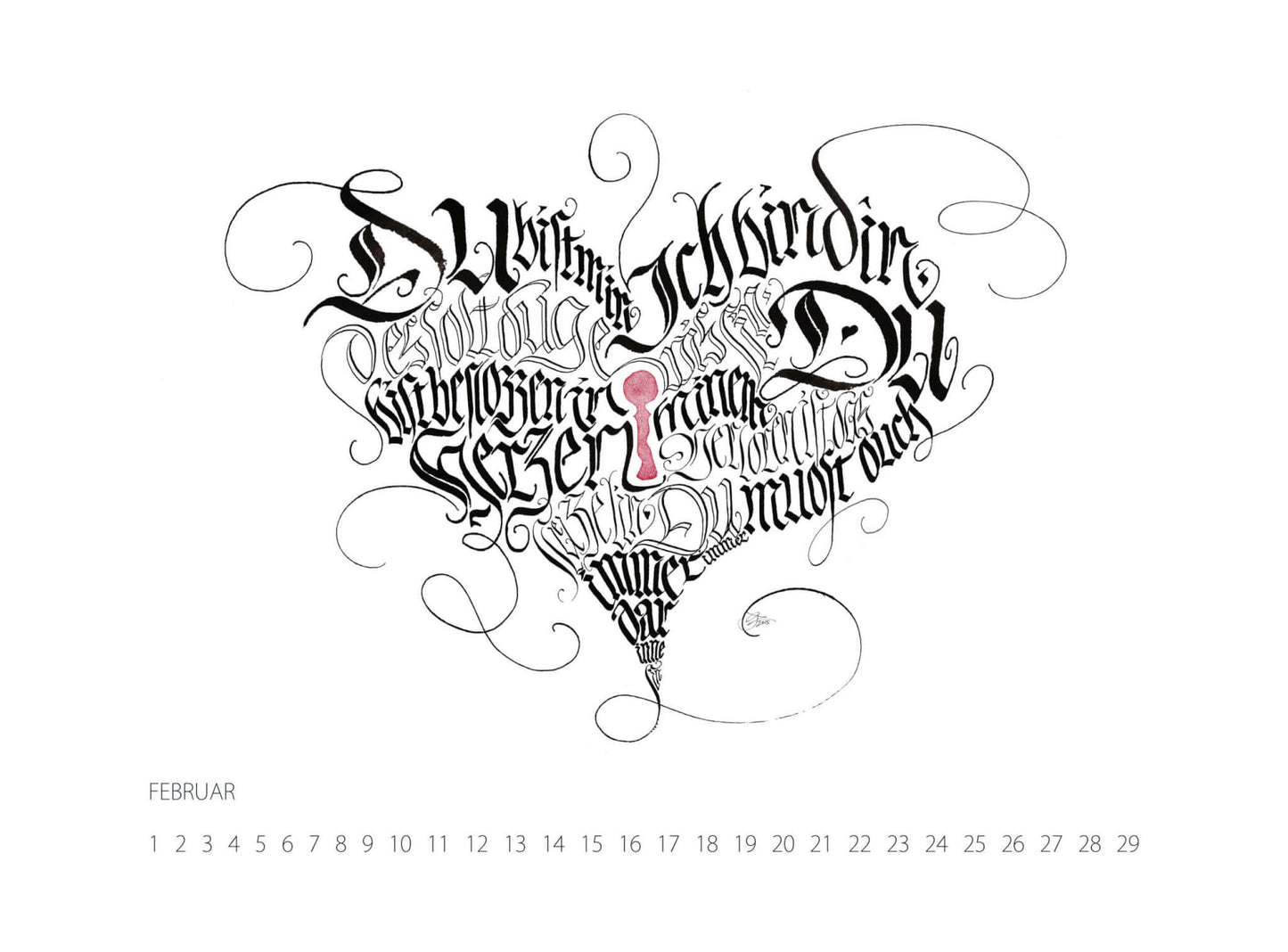Kalligrafie-Kalender 2016