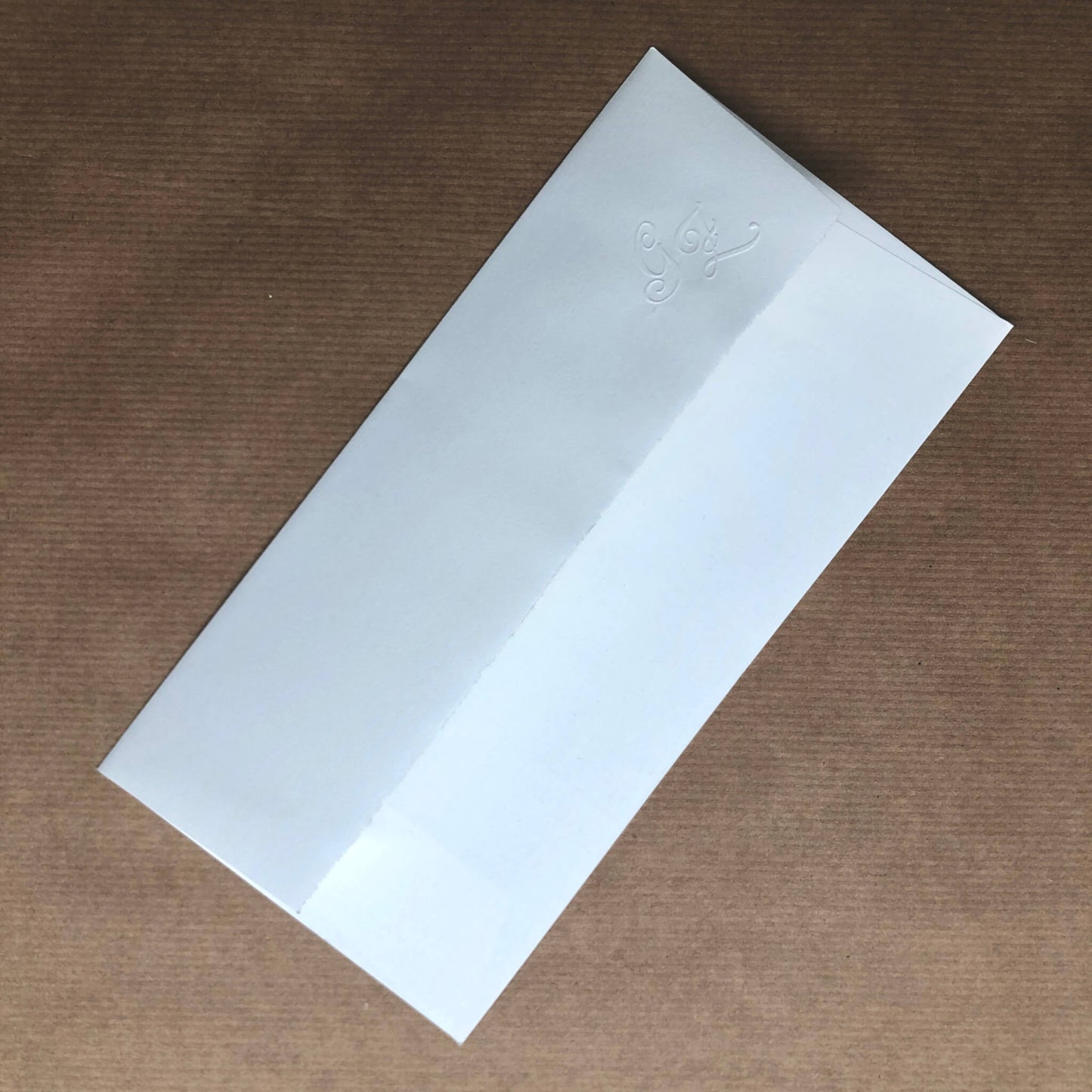 Zerkall Bütten-Briefpapier mit Monogrammprägung
