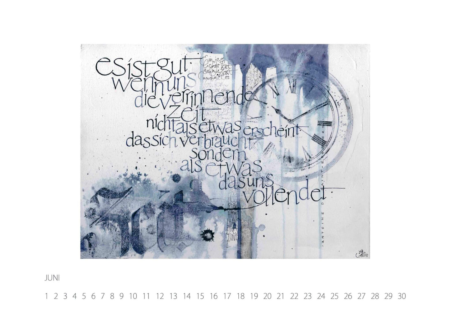 Kalligrafie-Kalender 2016
