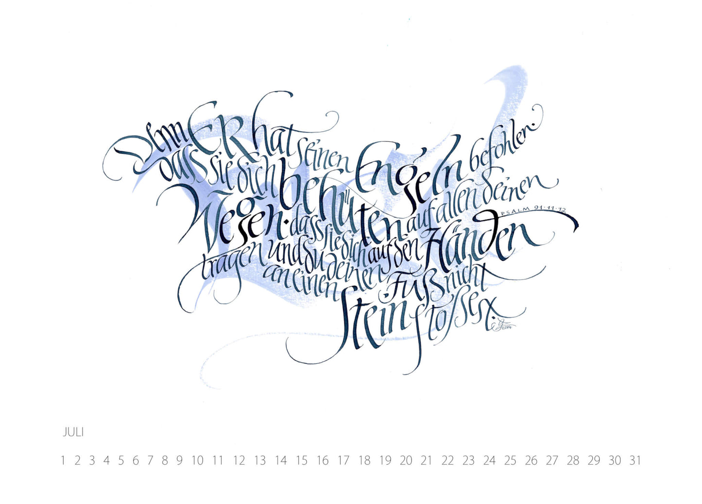 Kalligrafiekalender 2015