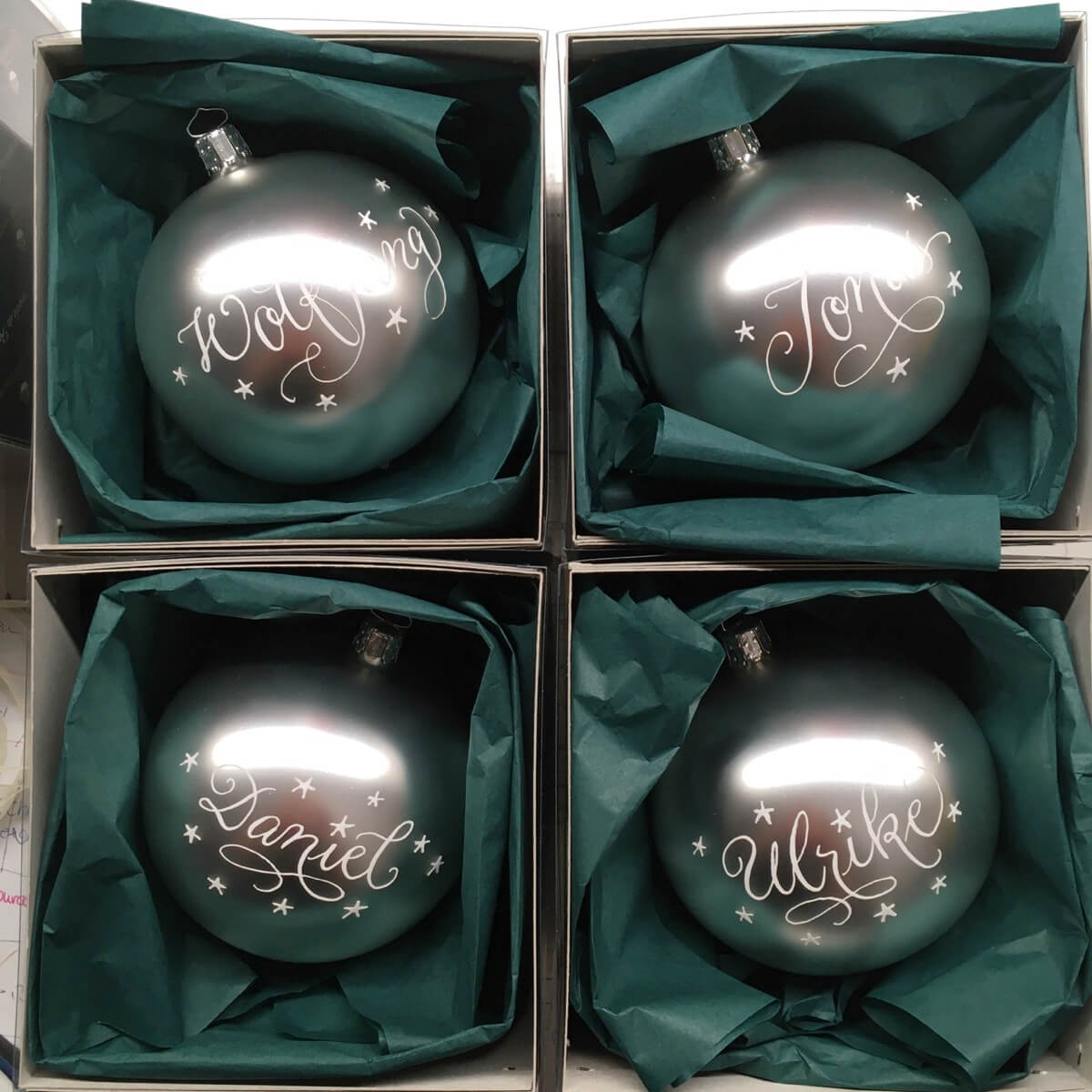 Christbaumkugel personalisiert - individuell beschriftet