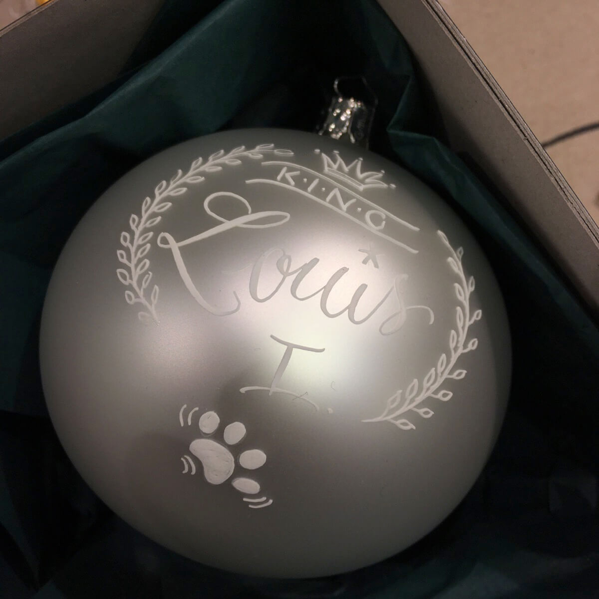 Christbaumkugel personalisiert - individuell beschriftet