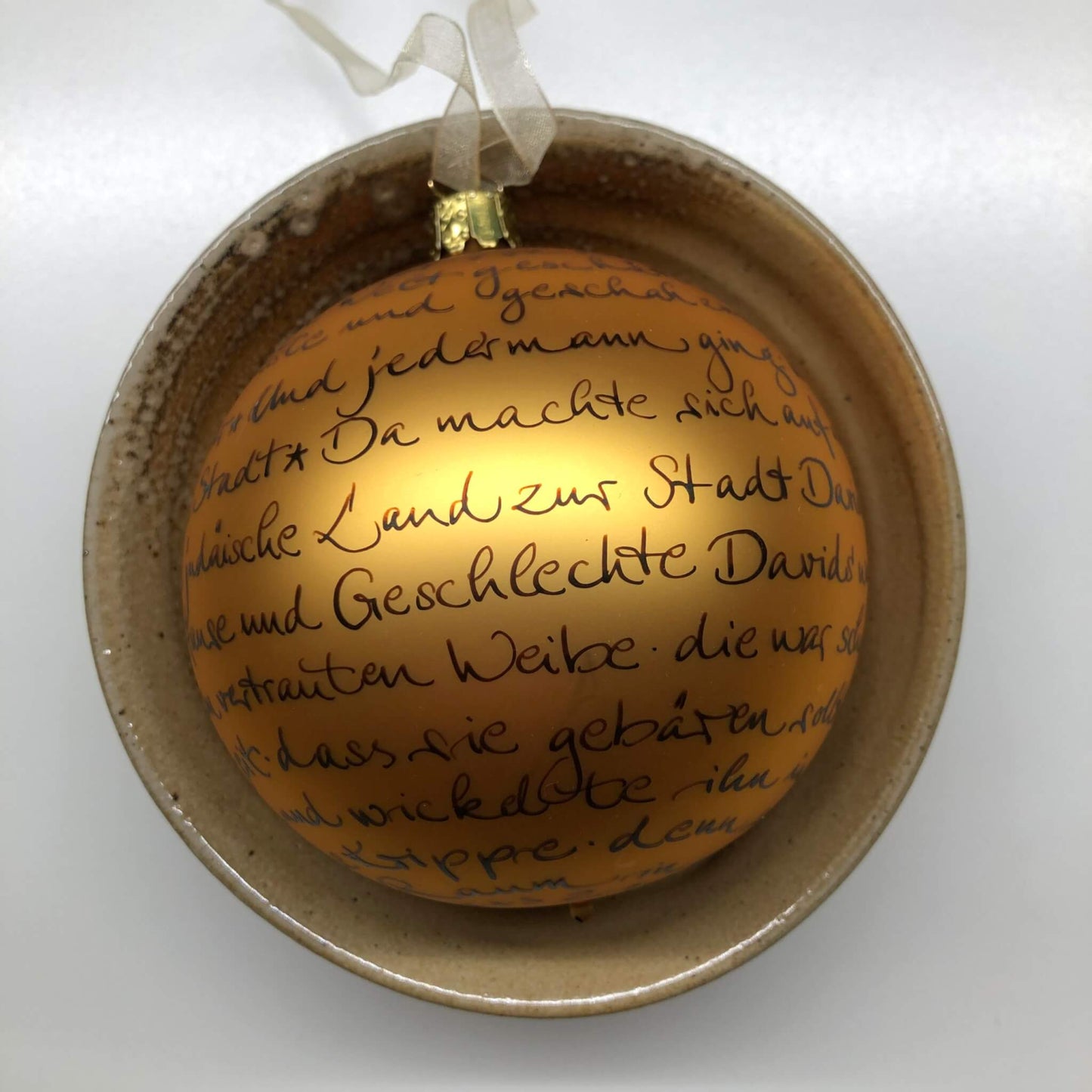 Christbaumkugel "Weihnachtsgeschichte"