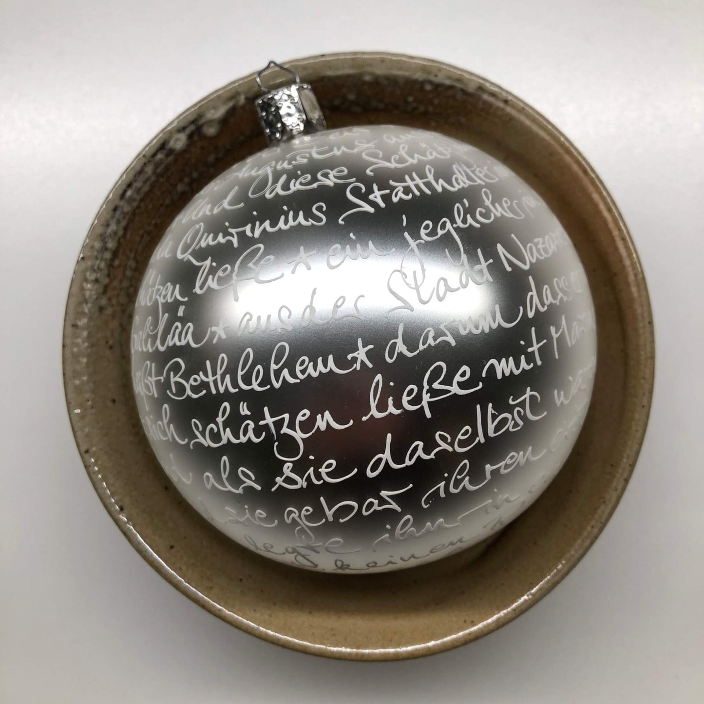 Christbaumkugel "Weihnachtsgeschichte"