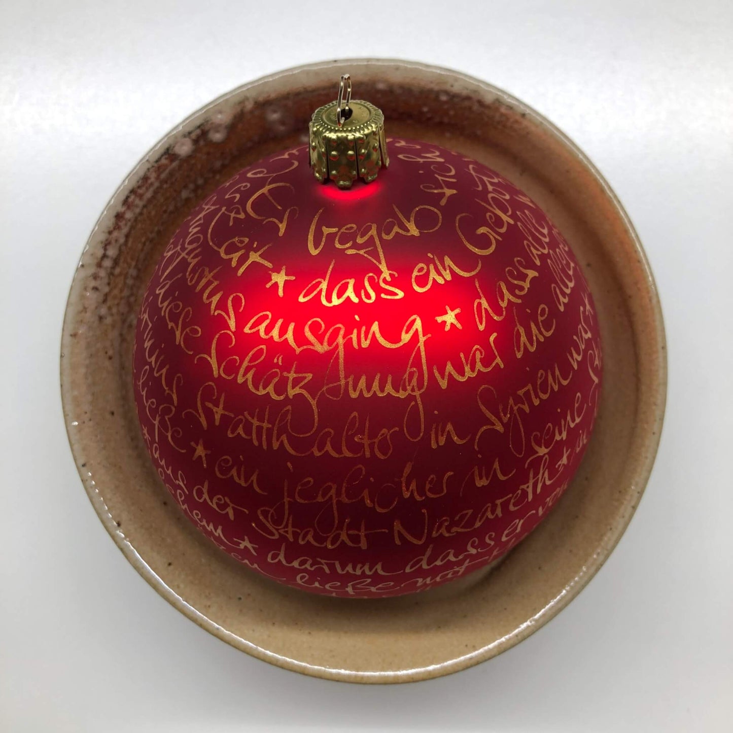 Christbaumkugel "Weihnachtsgeschichte"