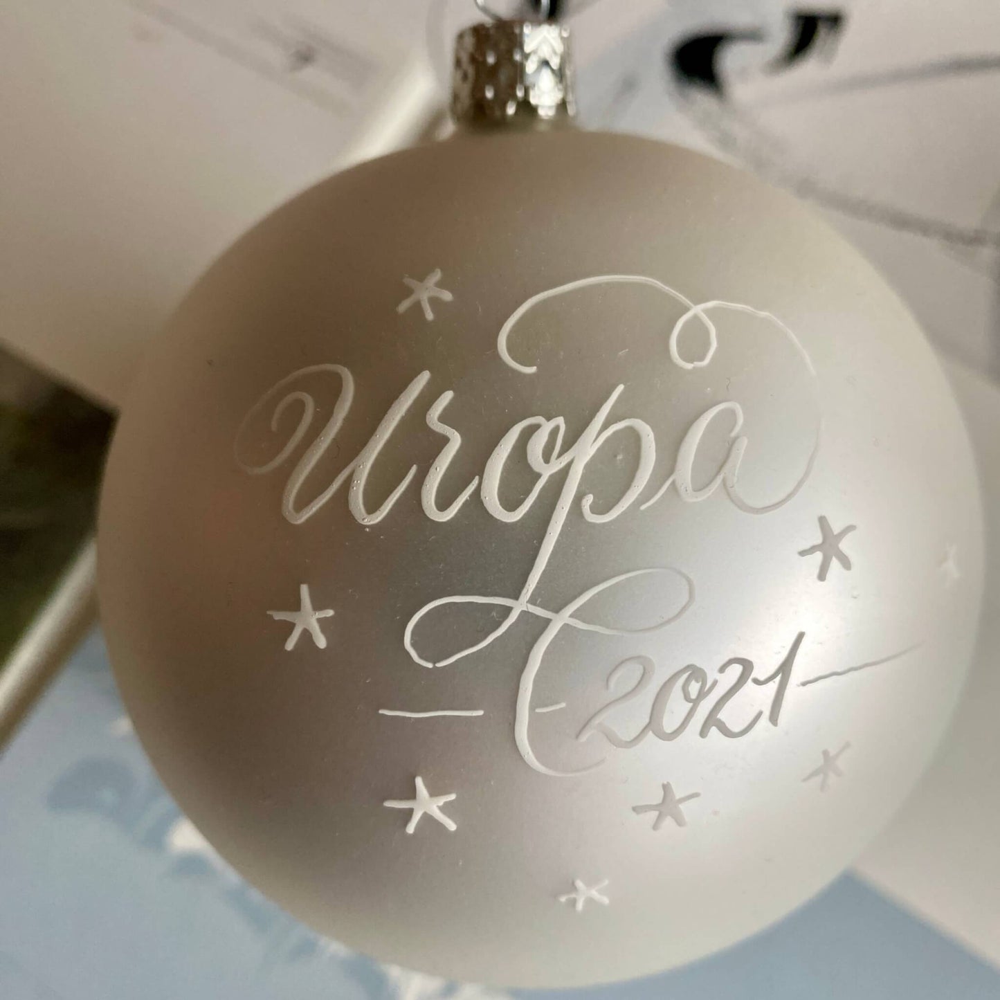 Christbaumkugel personalisiert - individuell beschriftet