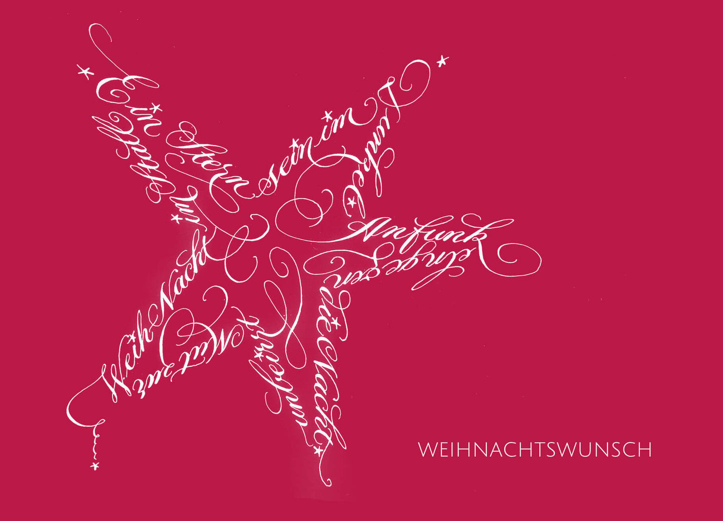 Weihnachtskarte "Stern rot"