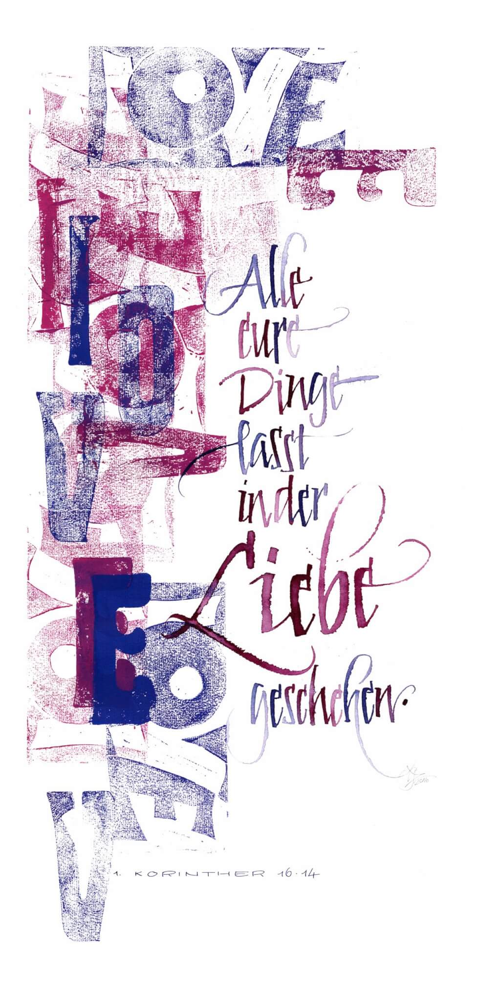 alle eure dinge lasst in der liebe geschehen