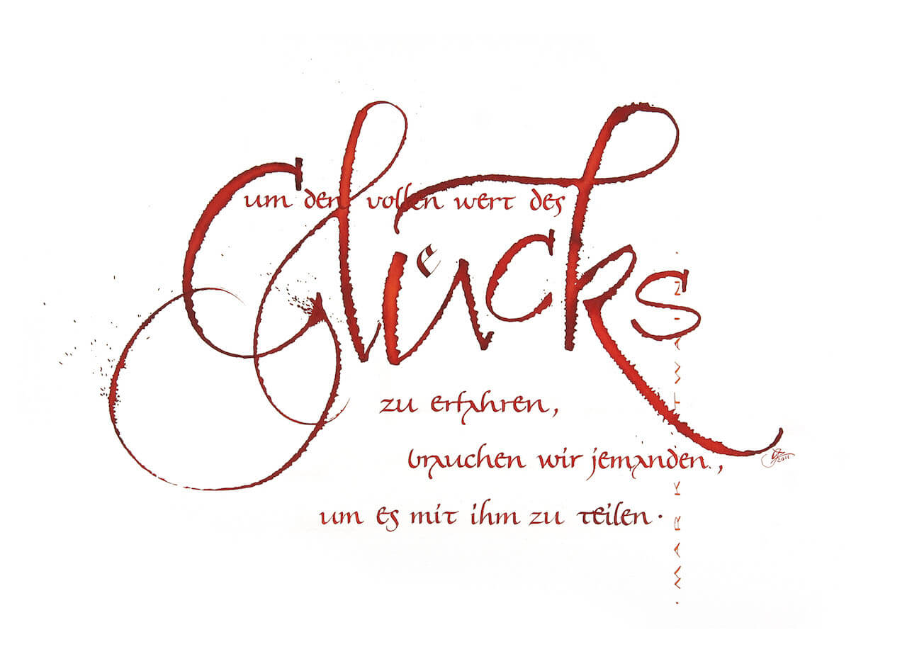 um den vollen wert des glücks zu erfahren, brauchen wir jemanden, um es mit ihm zu teilen