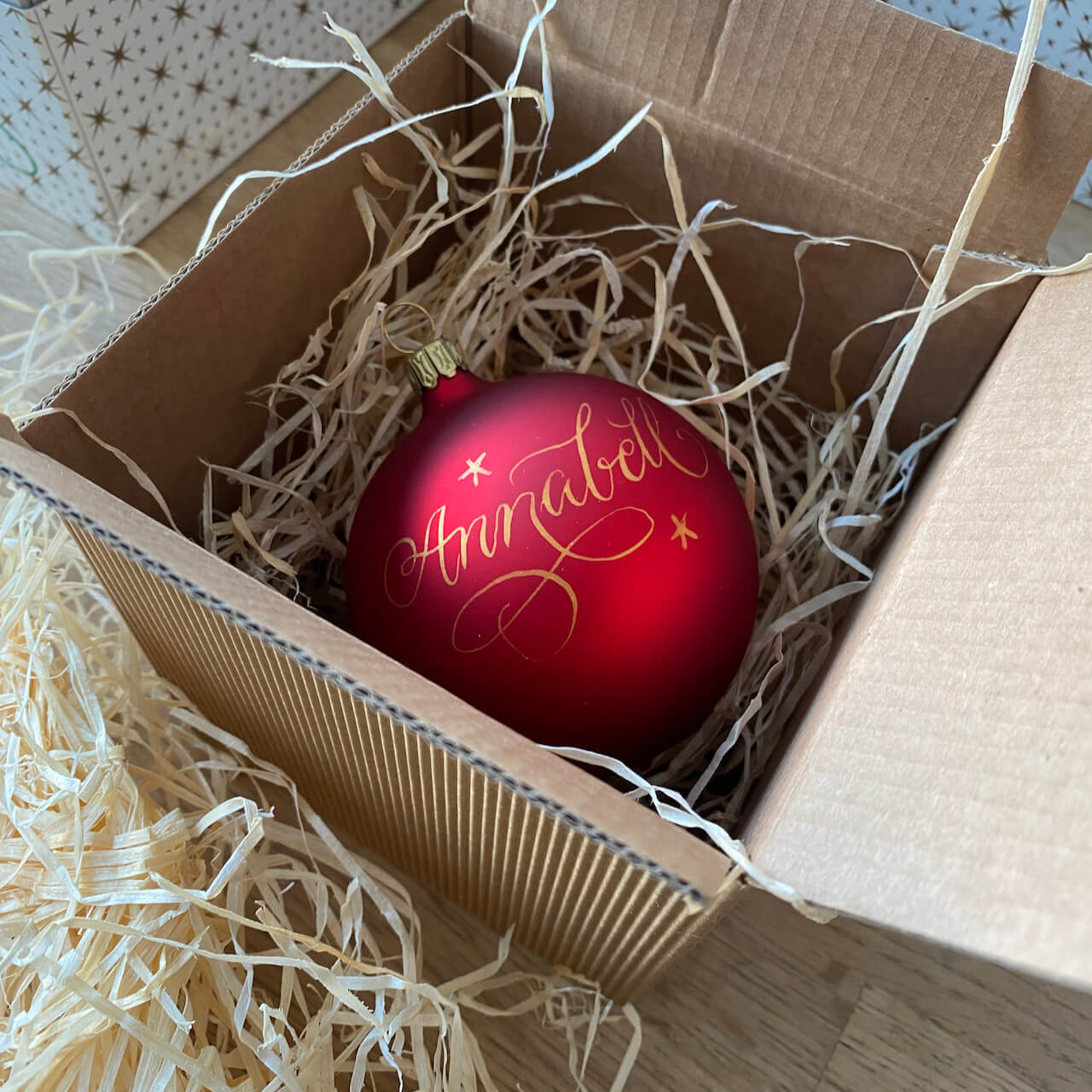 Christbaumkugel personalisiert - individuell beschriftet