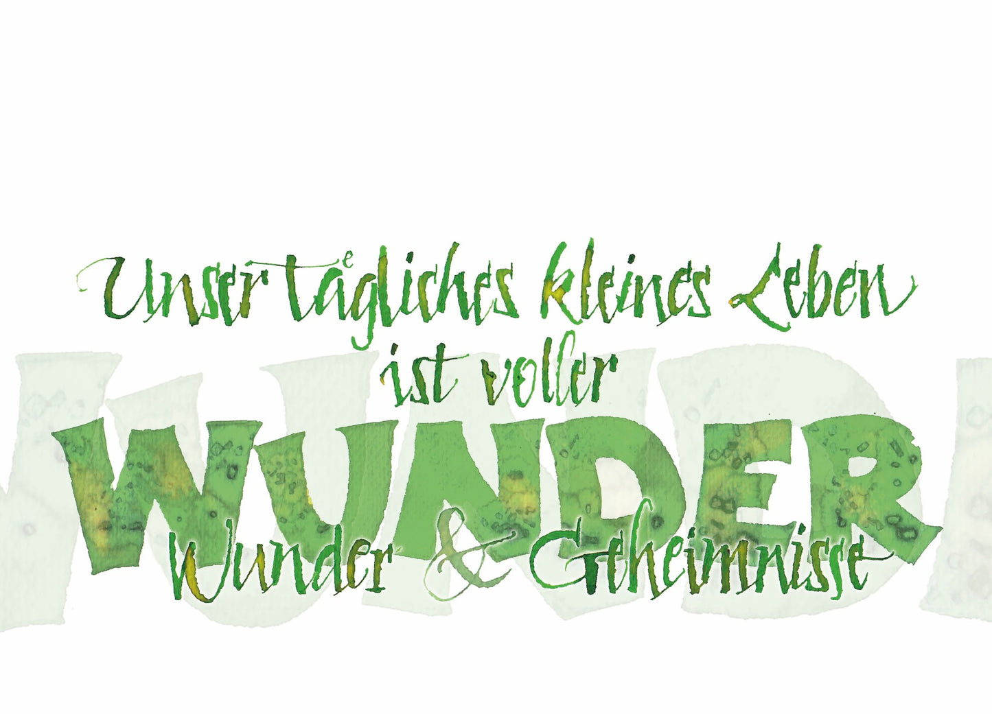 Postkarte "Wunder"