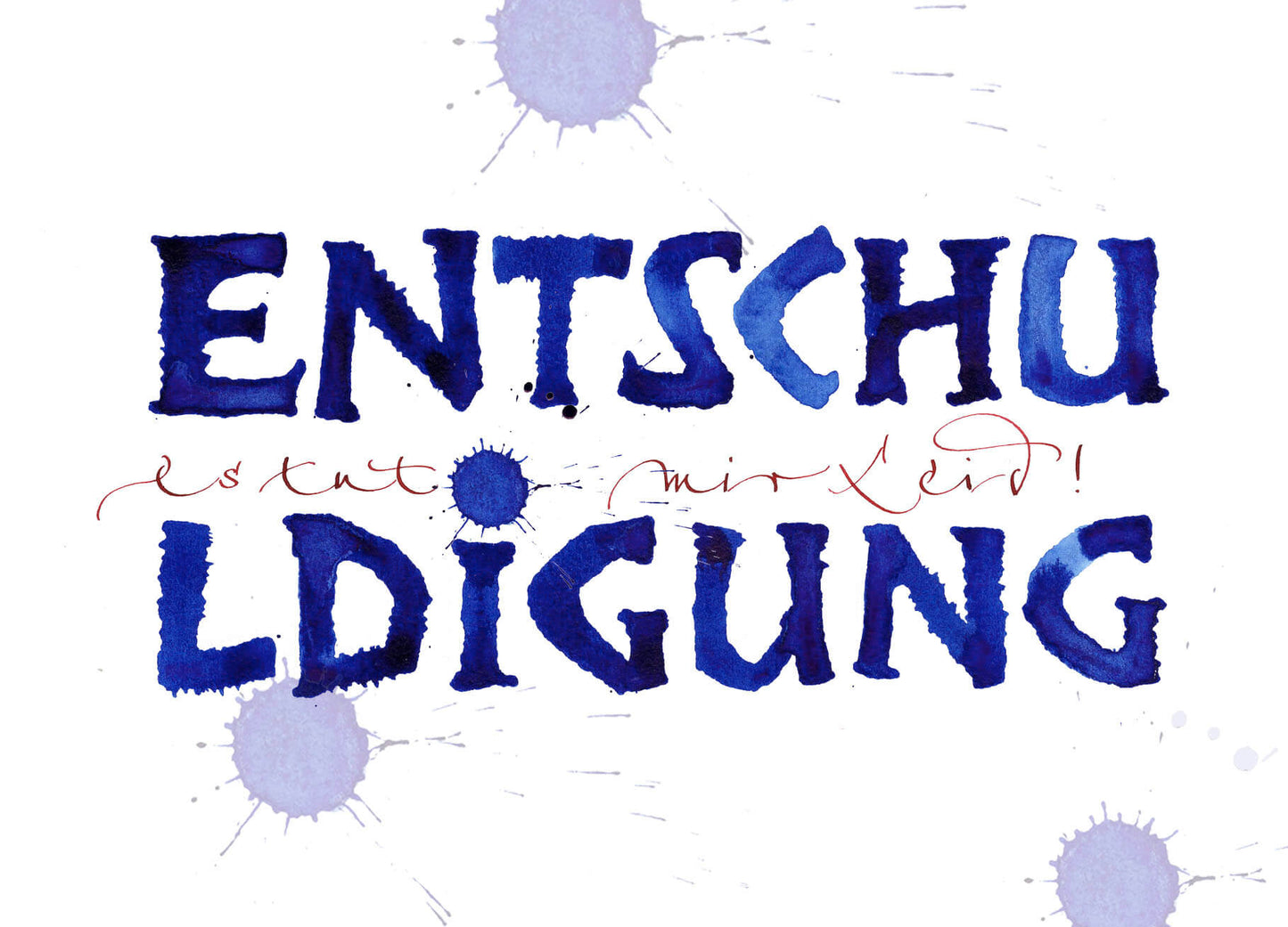 Postkarte "Entschuldigung"