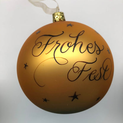 Christbaumkugel "Frohes Fest"