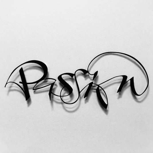 Calligraphy Cut "Passion"