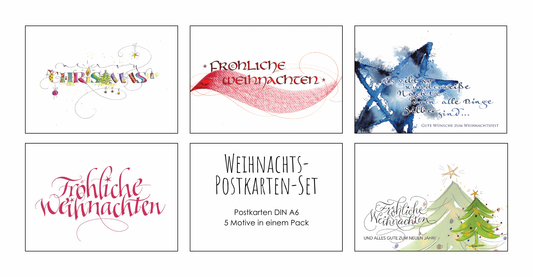 Weihnachts-Postkarten-Mix