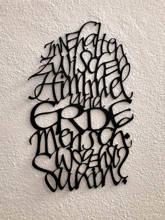 Calligraphy Cut "Innehalten"