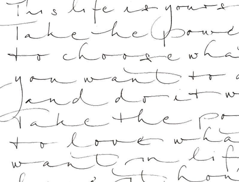 Präsenzkurs "Bühne frei für Deine Handschrift"